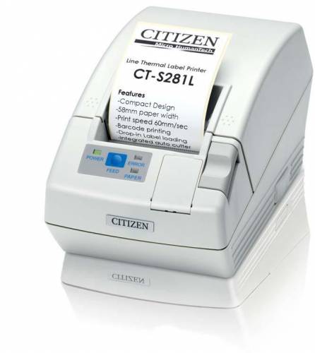 Imprimanta de etichete Citizen CT-S281L 203DPI USB auto-cutter